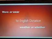 Dyktando z języka angielskiego ‘1st English Dictation’